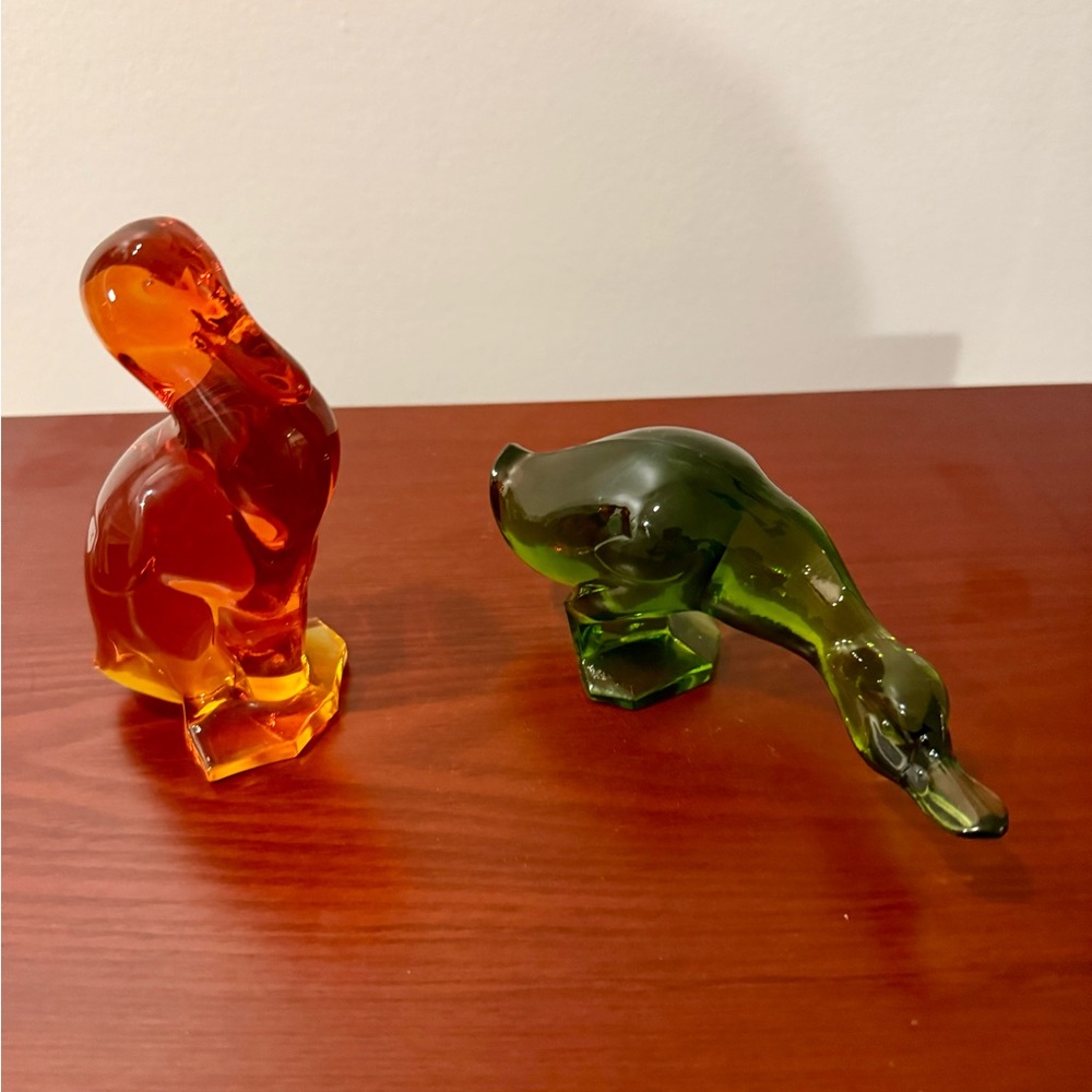 Vintage Viking Epic Fighting Ducks Persimmon And Avocado 1968-1969